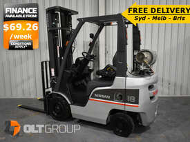 Nissan 1.8 Tonne Forklift 5.5m Lift Height Sideshift 2013 Model  REDUCED - FREE DELIVERY OFFER - picture0' - Click to enlarge