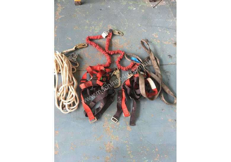 Used msa MSA Roof Top Safety Set Harness Lanyard Twin Set Fall ...