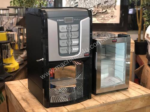 SAECO PHEDRA SILVER FULLY AUTOMATIC ESPRESSO COFFEE MACHINE WITH FRIDGE