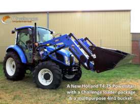 Challenge CL334X-Blue is the ideal front-end loader for your New Holland 50hp to 90hp agricultural  - picture0' - Click to enlarge