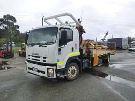 2014 Isuzu FTR900 Hiab Tray Back Truck with Hiab Crane - picture0' - Click to enlarge