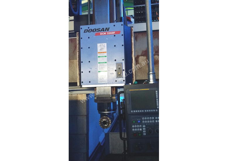 caption 2014 Doosan DCM-3260F CNC Double Column Machining Centre