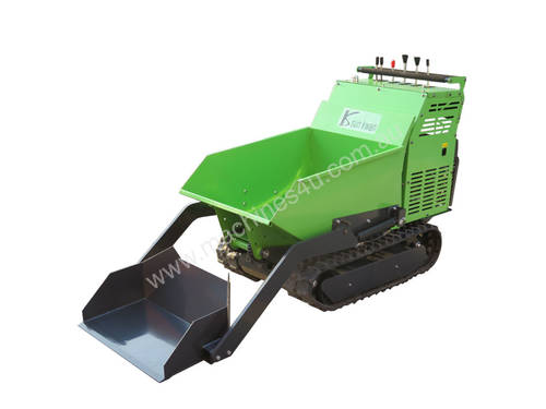 Mini tracked dumper with self- loader