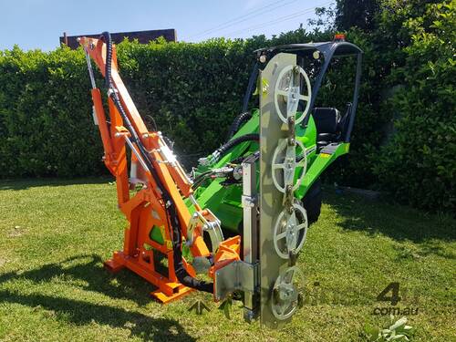 caption Rinieri BRM Hedge Cutter Arm with 4 Disc Cutter Head (1,400 mm)