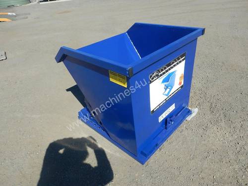 Self Dumping Hopper Bin c/w Fork Tyne Pockets