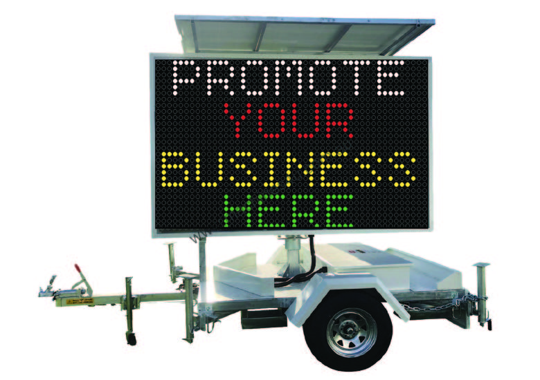 Hire PENRITH 5 COLOUR VMS MESSAGE BOARD Traffic Trailer in , Listed