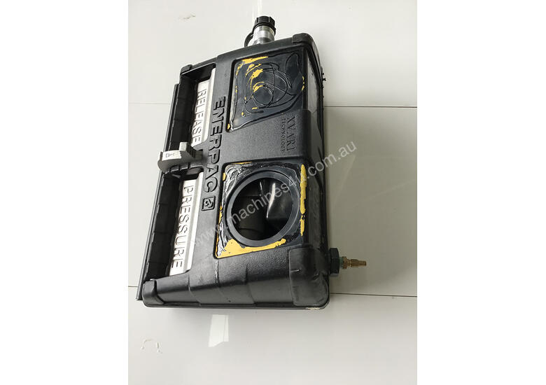 caption Enerpac Air Driven Hydraulic Pump, For use with Single-Acting Cylinder or Tool, 3/3 Valve, 61 inch,