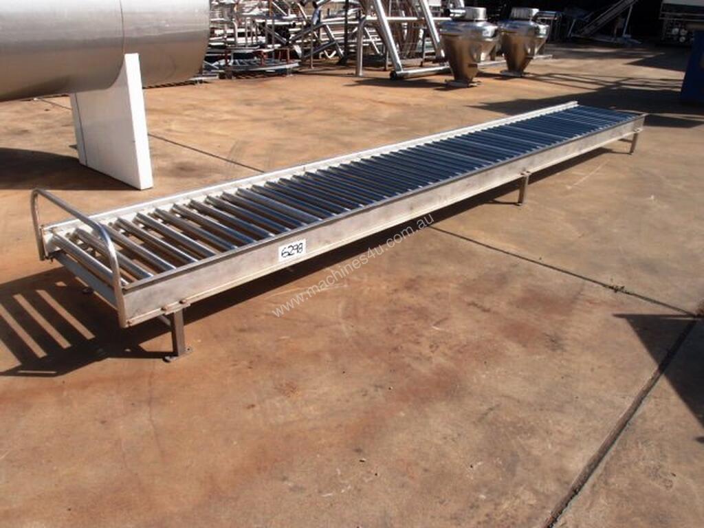 Used Roller Conveyor 5600mm L x 650mm W x 380mm H Roller Conveyor in