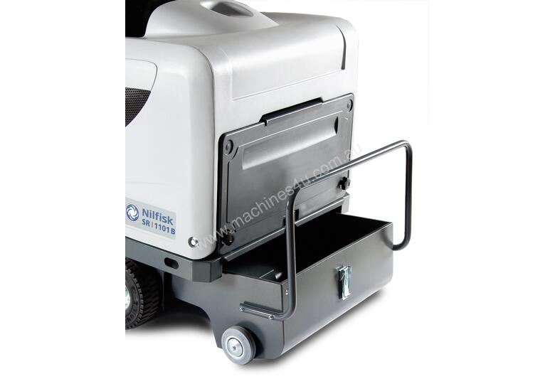 caption Nilfisk SR1101 MID SIZED RIDE ON SWEEPER