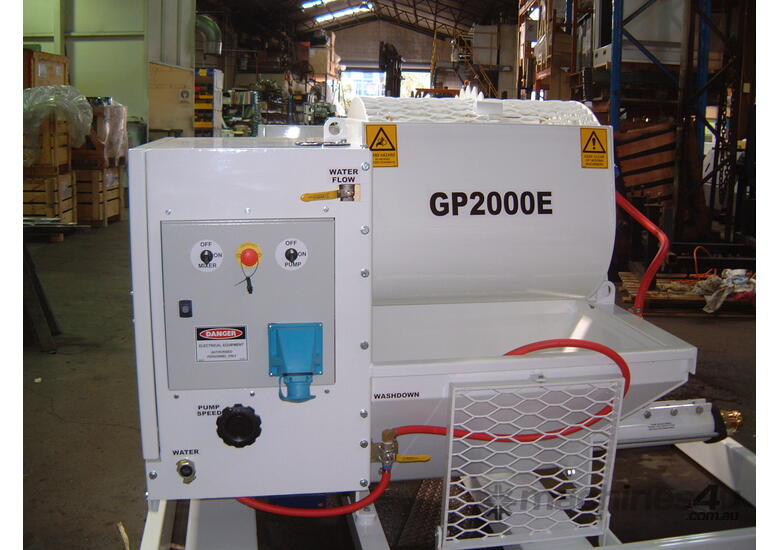 caption GP2000E GROUT PUMP (Electric Powered)