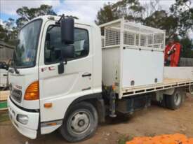 Hino 500 4x2 Tray Top Truck Crane - picture0' - Click to enlarge