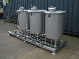 Stainless Steel Triple Dosing Tanks - 3 x 240L - picture1' - Click to enlarge