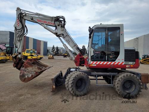 2006 TAKEUCHI TB175W 8T WHEELED EXCAVATOR WITH TILT HITCH AND 3840 HOURS