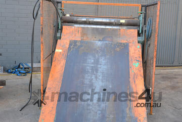 Press shop coil feeder straightener adjustable press loading ramp