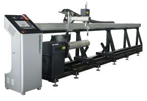 LINIA CNC PIPE CUTTING 520MM DIA PLASMA MACHINE | 2 AXIS SERVO | HEAVY DUTY