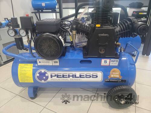 Peerless PHP15 Diesel Air Compressor: Belt Drive, Yanmar L48, 320LPM - for High Pressure