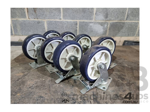 Heavy Duty Castor Wheels - Quantity of 8