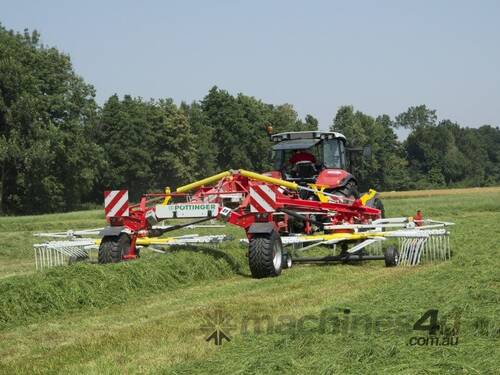 TOP C twin rotor, centre swath rakes