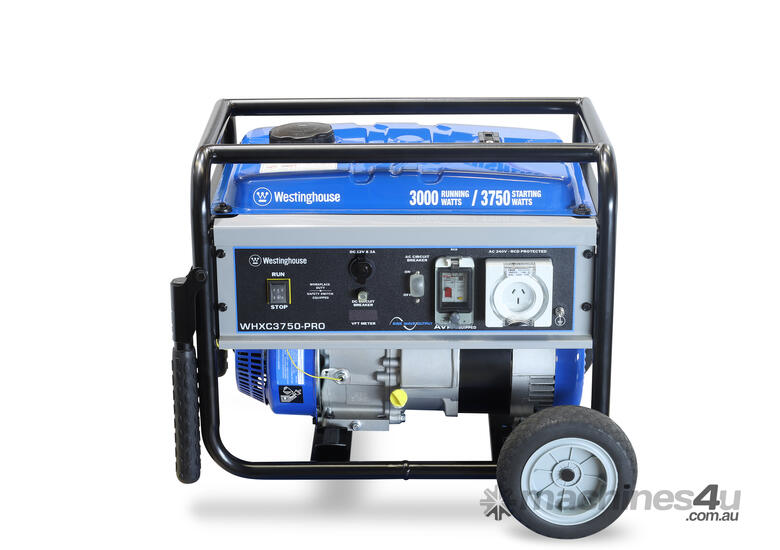 caption CVA Compressors - Westinghouse Portable Generator - WHXC3750-PRO