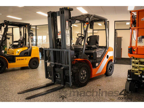 Baoli KBD 2.5 Tonne Forklift - With Shock-Resistant Clear Polycarbonate Cover