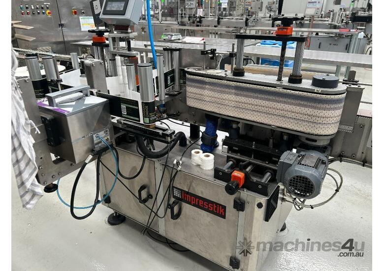 Used 2017 impresstik 2017 Impresstik 2001VAC In-Line Label Applicator ...