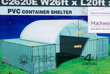   8m x 6m Container Shelter Workshop Igloo Dome with End Wall