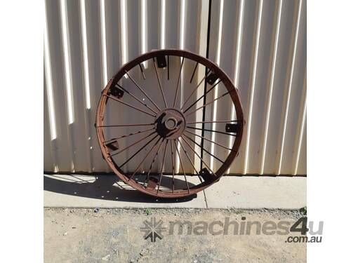 Large Drive Harvester Vintage Steel Wheel