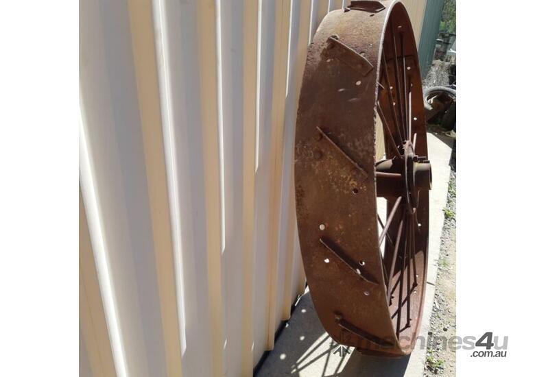 Large Drive Harvester Vintage Steel Wheel