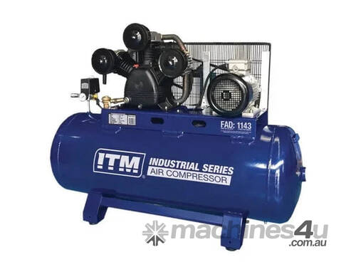 caption Stationary Belt Drive Air Compressor by ITM