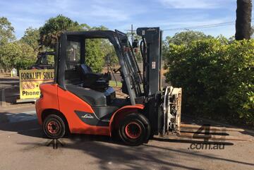 Linde Hydrostatic Forklift 3T + 360 degree Rotating Fork Spreader!