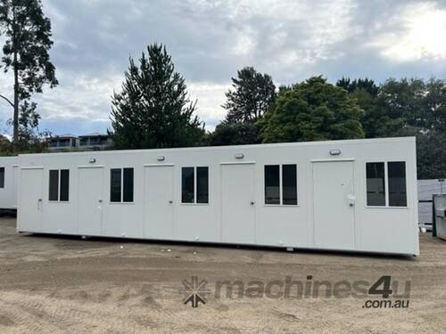 caption Auzbilt Five Room Fully Optioned Portable Accommodation: 12m x 3m, For Sale or Hire