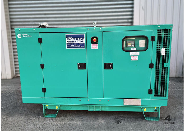 caption Macfarlane - 55kVA Used Cummins Enclosed Generator Set