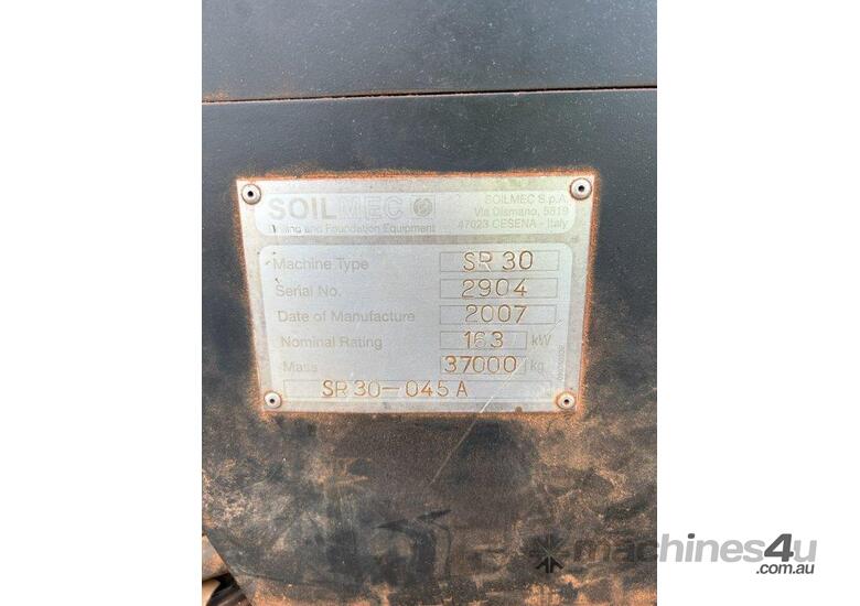 caption USED Soilmec SR30 Drilling Rig 2007