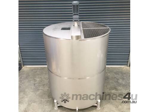 caption Single Skin 8000lt Stainless Steel Chemical Mixing Tank