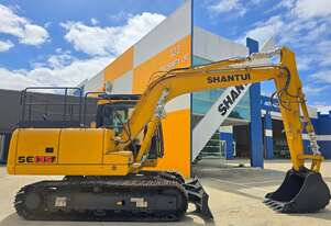 Shantui Excavator - 13.5T | Enclosed Cabin, A/C, Steel Tracks, High Performance