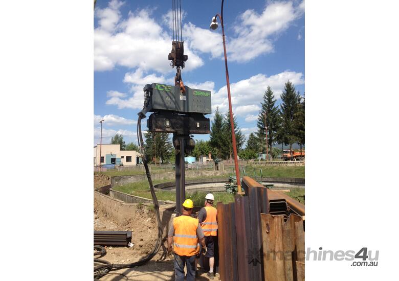 ICE 32NF Vibratory Hammer and Power Pack - Crane Suspended - Single or Double Clamp - Hire