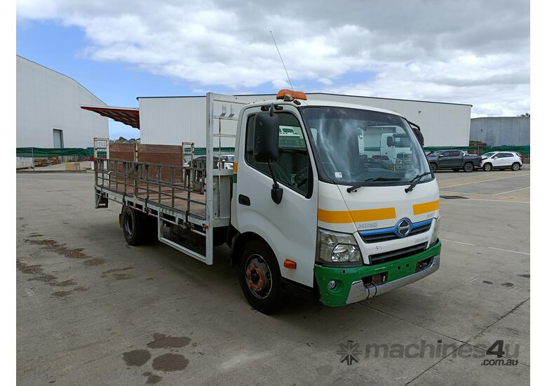 caption 2013 Hino 300 Hybrid 4x2 Tray Truck