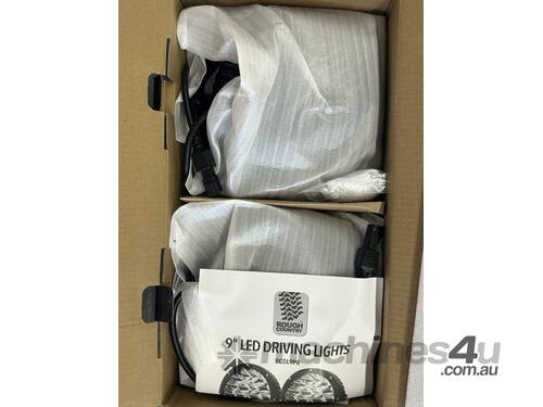caption 1 X Pair Of Rough Country 9 Inch LED Driving Lights