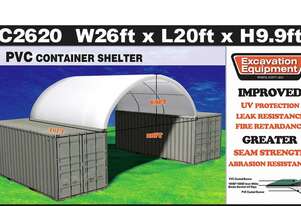 26ft x 20ft Container Shelter - No End Wall