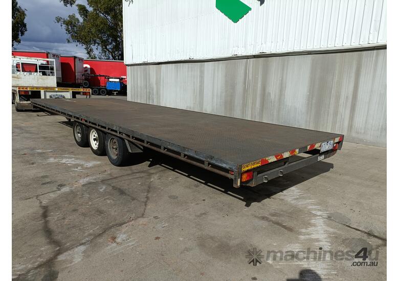 caption 2018 U Beaut 26x8 Tri-Axle Flatbed Trailer