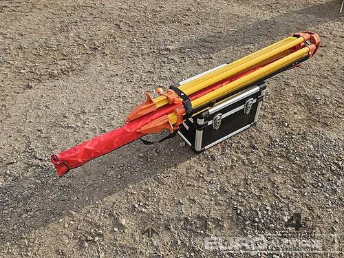 Unused Captok Self-Leveling Rotary Laser Level With Batteries, Receiver, Tripod, Grade Rod 