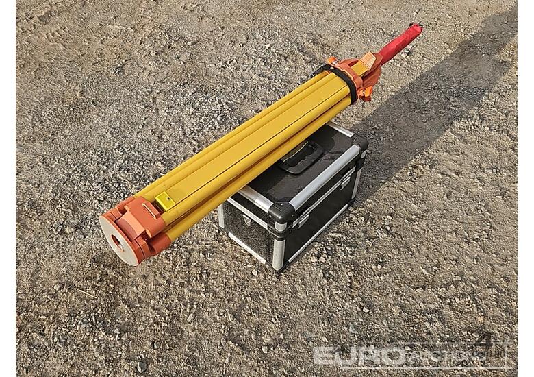 Unused Captok Self-Leveling Rotary Laser Level With Batteries, Receiver, Tripod, Grade Rod 