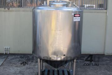 Stainless Steel Dimple Jacketed and Insulated Mixing Tank