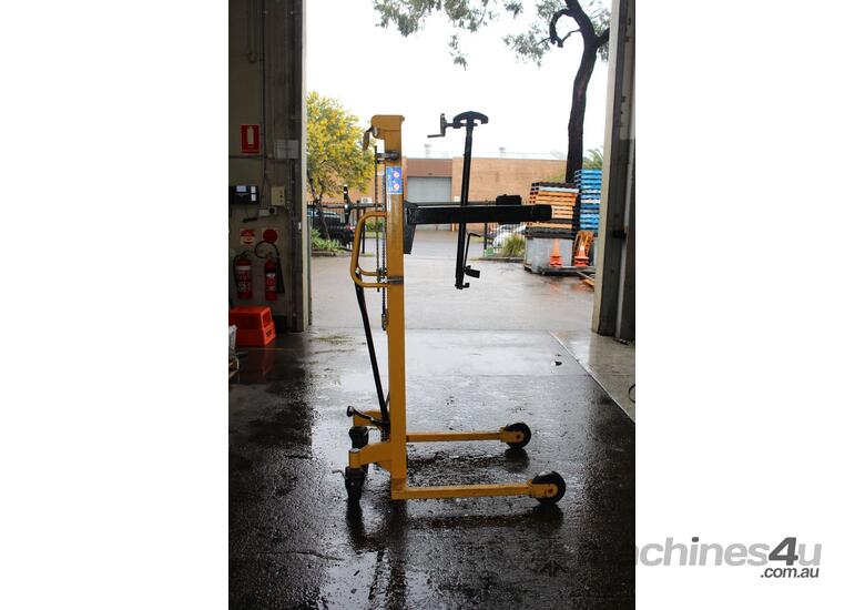 caption Drum Lifting and Tipping Trolley.