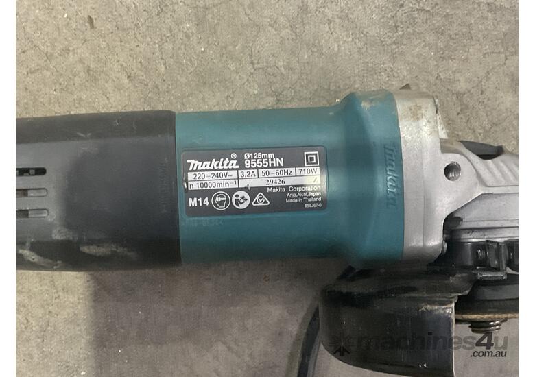 caption Makita 9555HN Corded Angle Grinder