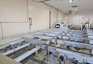 WEINIG OPTICUT S90 SPEED 2010 FULL OPTIMISING CROSSCUT LINE WORKING READY TO REINSTALL