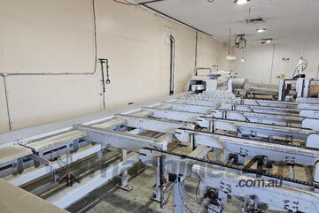 WEINIG OPTICUT S90 SPEED 2010 FULL OPTIMISING CROSSCUT LINE WORKING READY TO REINSTALL