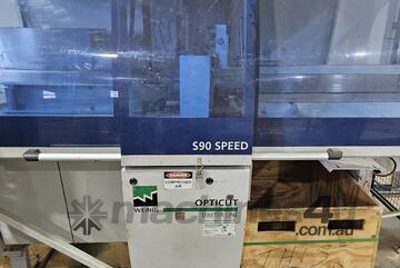 WEINIG OPTICUT S90 SPEED 2010 FULL OPTIMISING CROSSCUT LINE WORKING READY TO REINSTALL