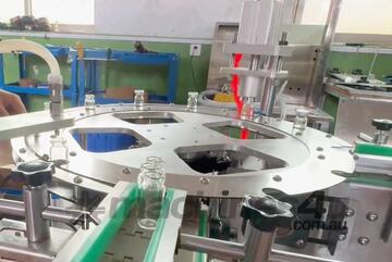 Rotary Bottle Filling and Press Capping Machine