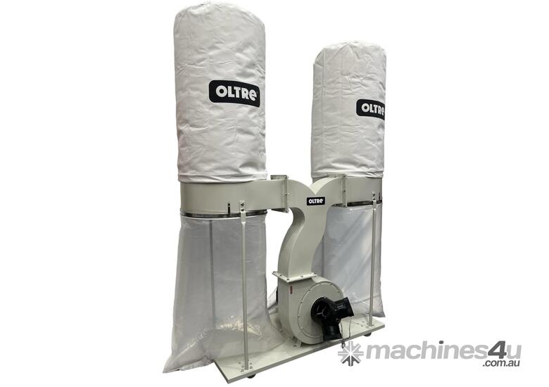 caption Dust Collector 415V 5HP 2 x Filter Element (2 Needlefelt Top Bags & 2 Plastic Bottom Bags) OT-DC-380